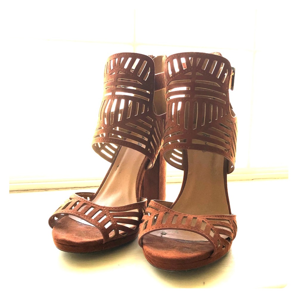 Burnt orange sandals